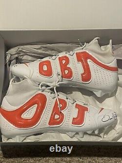 Odell Beckham Jr OBJ Custom PE Nike Cleats Game Issued Signed Autographed NIB