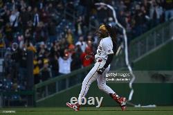 Oneil Cruz'24 Pirates Game Used Worn Spikes Cleats Signed PHOTOMATCHED WALK OFF