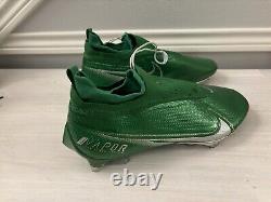 Oregon Ducks Game Used Nike Vapor Pro 360 Size 12.5 Cleats In Great Shape Green