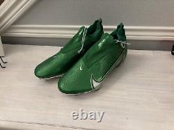 Oregon Ducks Game Used Nike Vapor Pro 360 Size 12.5 Cleats In Great Shape Green