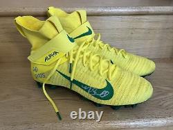 Oregon Ducks Team Issued Cleats Game Used Cleats Signed By Noah Sewell Nike