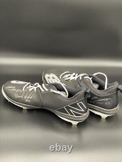 Orioles Cedric Mullins SIGNED GAME WORN CLEATS w Game Used 22 Insc. Beckett