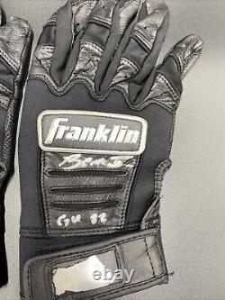 Orioles Cedric Mullins SIGNED GAME WORN Franklin Batting gloves Beckett COA