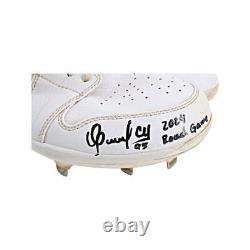 Oswaldo Cabrera Yankees Signed Ins. Air Jordan 1 White Game Used Cleats (CX LOA)