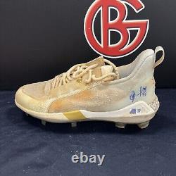 Oswaldo Cabrera game-used/autographed Spring Training cleats Yankees Steiner CX