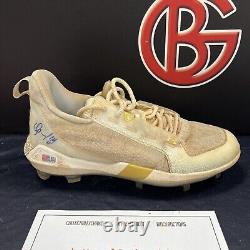 Oswaldo Cabrera game-used/autographed Spring Training cleats Yankees Steiner CX