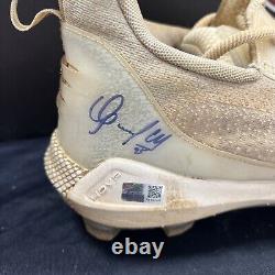 Oswaldo Cabrera game-used/autographed Spring Training cleats Yankees Steiner CX