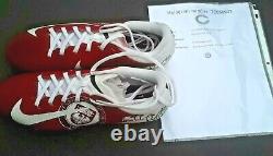 PAT O'DONNELL Chicago Bears GAME USED + SIGNED MyCause Football Cleats