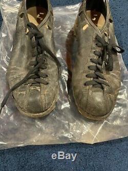 PERSONALLY OWNED HoFer Norm Van Brocklin Game Used Cleats Falcons Rams LOA