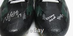Packers DAVANTE ADAMS Signed 2017 Game Used NIKE Football Cleats AUTO with 9/24/17