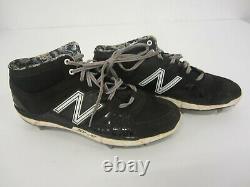 Pair of CARLOS SANTANA Cleveland Indians Game Used New Balance Cleats Shoes CoA