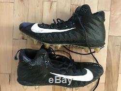 Patrick Ricard 2018 Game Used Autographed Worn Cleats Baltimore Ravens