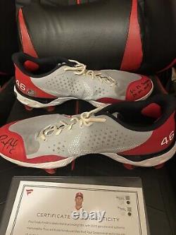 Paul Goldschmidt Cardinals Game Used Cleats Signed Inscribed 22 MVP 2022 Season