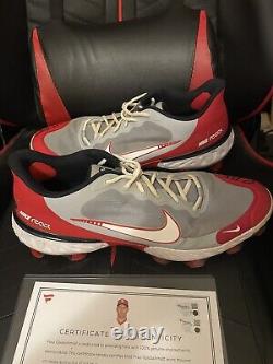 Paul Goldschmidt Cardinals Game Used Cleats Signed Inscribed 22 MVP 2022 Season