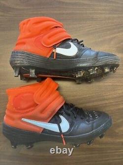 Pedro Severino Baltimore Orioles Game Used Autographed Cleats