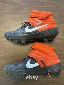 Pedro Severino Baltimore Orioles Game Used Autographed Cleats