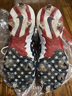 Pete Alonso Autographed Game Used World Baseball Classic Team USA Cleats NY Mets