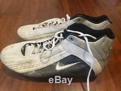 Peter Boulware NFL Game Used Autographed Worn Nike Cleats Baltimore Ravens