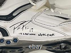 Philip Rivers 2013 Autographed Personalized Game Used Chargers Cleats BAS