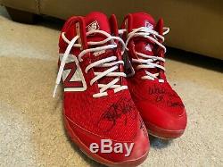Phillies Tom Flash Gordon autographed game used cleats 2008 WS Champs Yankees