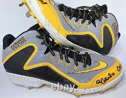 Pirates Cutch Andrew McCutchen Signed 2014 Game Worn Used Nike Baseball Cleats