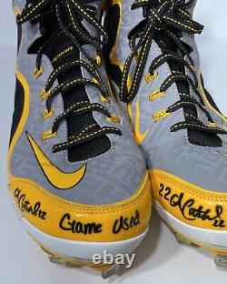 Pirates Cutch Andrew McCutchen Signed 2014 Game Worn Used Nike Baseball Cleats