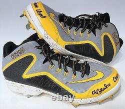 Pirates Cutch Andrew McCutchen Signed 2014 Game Worn Used Nike Baseball Cleats