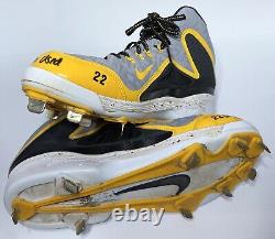 Pirates Cutch Andrew McCutchen Signed 2014 Game Worn Used Nike Baseball Cleats