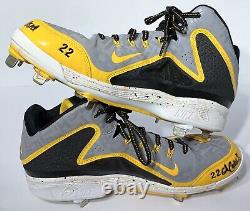 Pirates Cutch Andrew McCutchen Signed 2014 Game Worn Used Nike Baseball Cleats