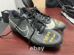 Pittsburgh Steelers Miles Boykin Autographed 2023 Game Used Cleats