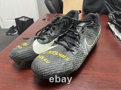 Pittsburgh Steelers Miles Boykin Autographed 2023 Game Used Cleats