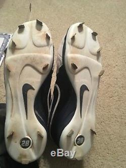 Prince Fielder Game Used Worm Cleats From 2012 Brewers COA
