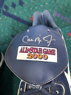 Promo Sample 2000 All Star Game Nike PE Cleats Signed By Cal Ripken Jr Iron Man