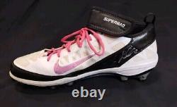 Psa/dna Jason Campbell Pink Breast Cancer Awareness Game Used Cleat Raiders Auto