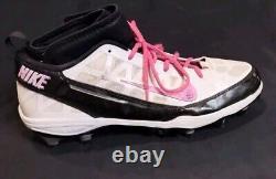 Psa/dna Jason Campbell Pink Breast Cancer Awareness Game Used Cleat Raiders Auto