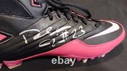 Psa/dna Renaldo Hill Pink Breast Cancer Awareness Game Used Cleat Broncos Auto