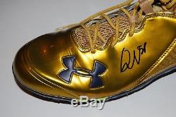 QUENTON NELSON signed (NOTRE DAME FIGHTING IRISH) GAME USED Cleat shoe WithCOA C