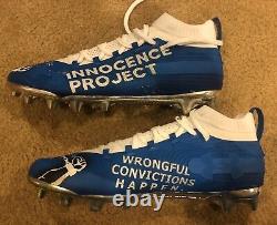 Quintez Cephus Detroit Lions Autographed Game Used My Cause My Cleats