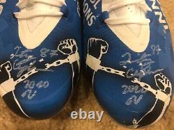 Quintez Cephus Detroit Lions Autographed Game Used My Cause My Cleats