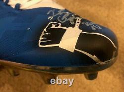 Quintez Cephus Detroit Lions Autographed Game Used My Cause My Cleats