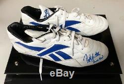 RARE Buffalo Bills Game Used Cleats Pete Metzelaars Autographed Letter Bills