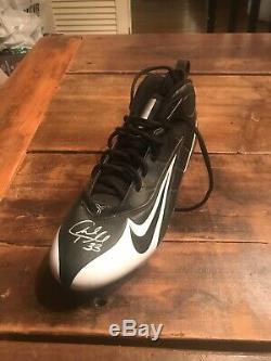 RARE Charles Peanut Tillman GAME USED GAME WORN SIGNED CLEAT Chicago Bears