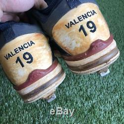 RARE Danny Valencia #19 Minnesota Twins Game Used MLB Nike Cleats Spikes