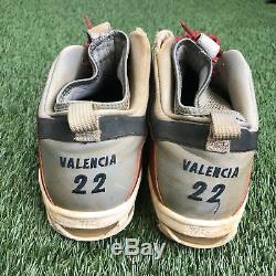 RARE Danny Valencia #22 Minnesota Twins Game Used MLB Nike Cleats Spikes