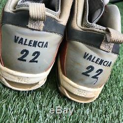 RARE Danny Valencia #22 Minnesota Twins Game Used MLB Nike Cleats Spikes