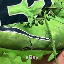 RARE Seattle Seahawks Terence Garvin #52 NFL 2017 NIKE Game Used Jersey & Cleats