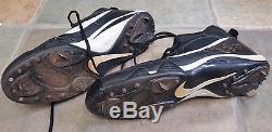 Randy Johnson Hof Game Used Shoes Cleats 2004 Autographed Jsa Letter