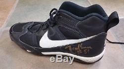 Randy Johnson Hof Game Used Shoes Cleats 2004 Autographed Jsa Letter