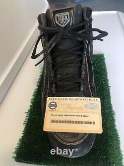 Rare Black Chrome Metal New York Yankees Derek Jeter 2009 Game Used Cleat