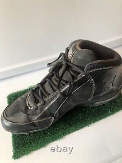 Rare Black Chrome Metal New York Yankees Derek Jeter 2009 Game Used Cleat